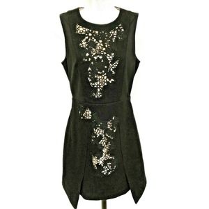 Tibi Dress Sheath Black Silk Lined NWT Wool Dress D3